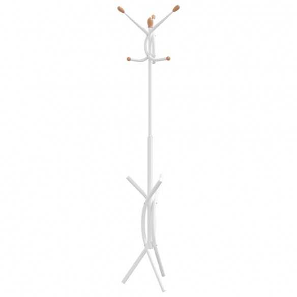 Porte-manteau blanc 176 cm fer enduit de poudre