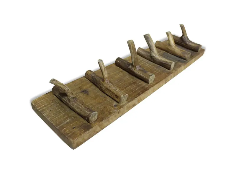 Porte-manteau Bois de récupération massif 60x15 cm