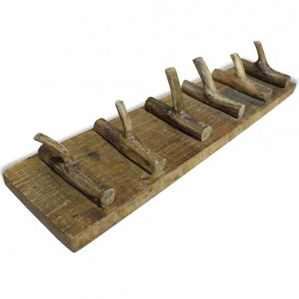 Porte-manteau Bois de récupération massif 60x15 cm