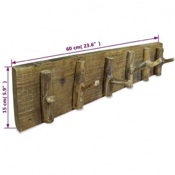 Porte-manteau Bois de récupération massif 60x15 cm