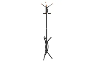 Porte-manteau noir 176 cm fer enduit de poudre 2