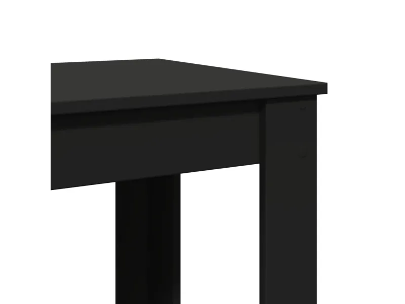 Table de bar noir 51x50x103,5 cm bois d'ingénierie