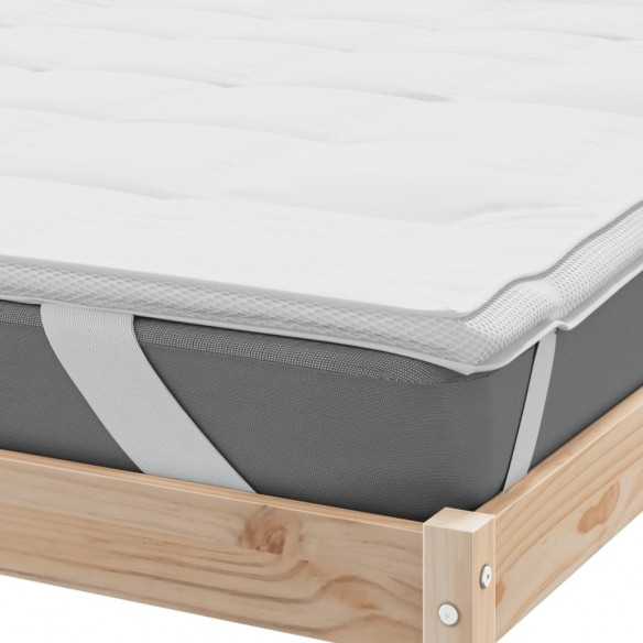 Protège-matelas blanc 140x190 cm