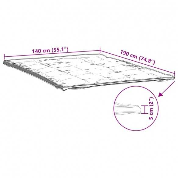 Protège-matelas blanc 140x190 cm