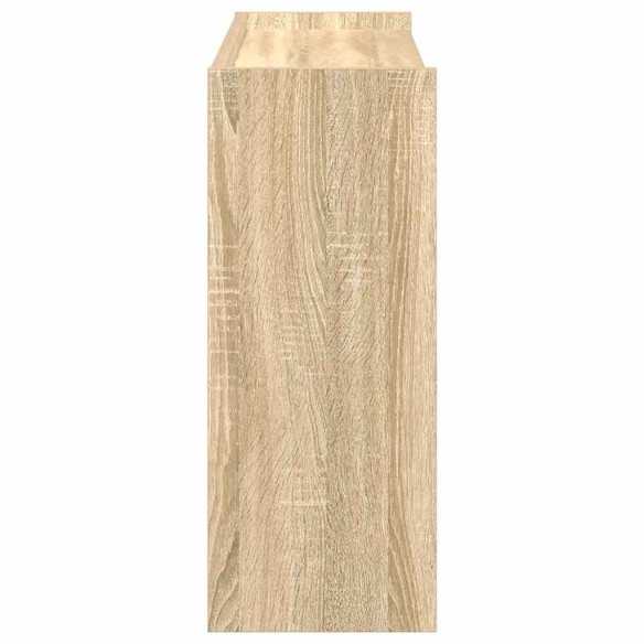 Étagère à chaussures chêne sonoma 80x25x61,5 cm bois ingénierie