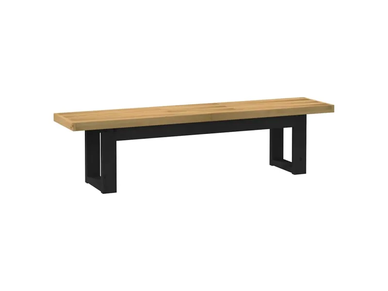Banc à manger NOAIN pieds en forme de U 180x40x45 cm massif pin