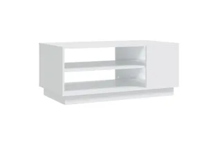 Table basse blanc 102x55x43 cm bois d'ingénierie 2