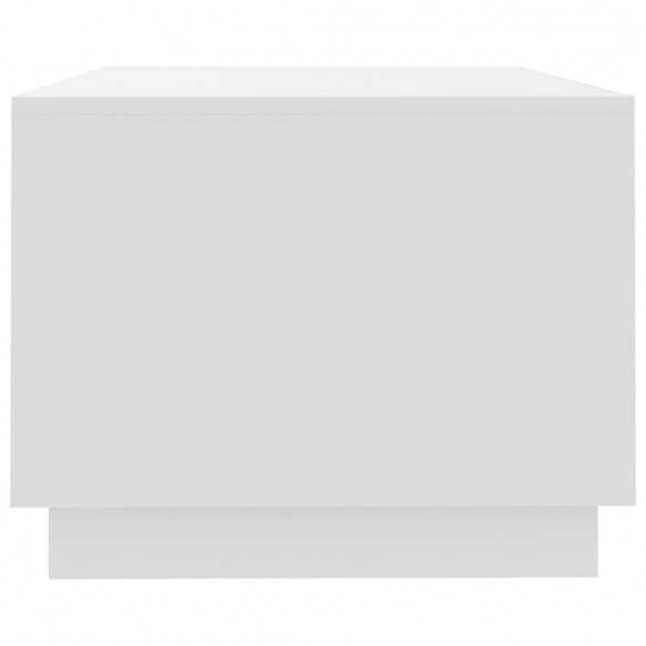 Table basse blanc 102x55x43 cm bois d'ingénierie