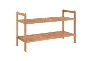 Meuble à chaussures 69x27x41 cm Bois massif de noyer 2