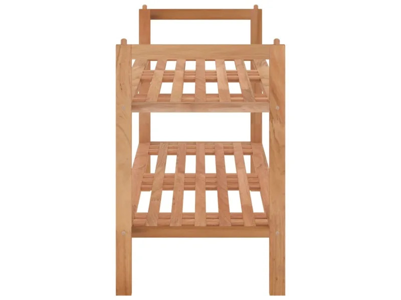 Meuble à chaussures 69x27x41 cm Bois massif de noyer
