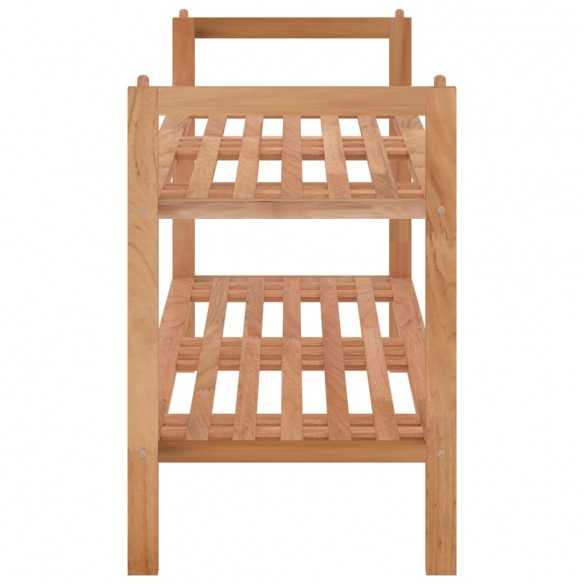 Meuble à chaussures 69x27x41 cm Bois massif de noyer