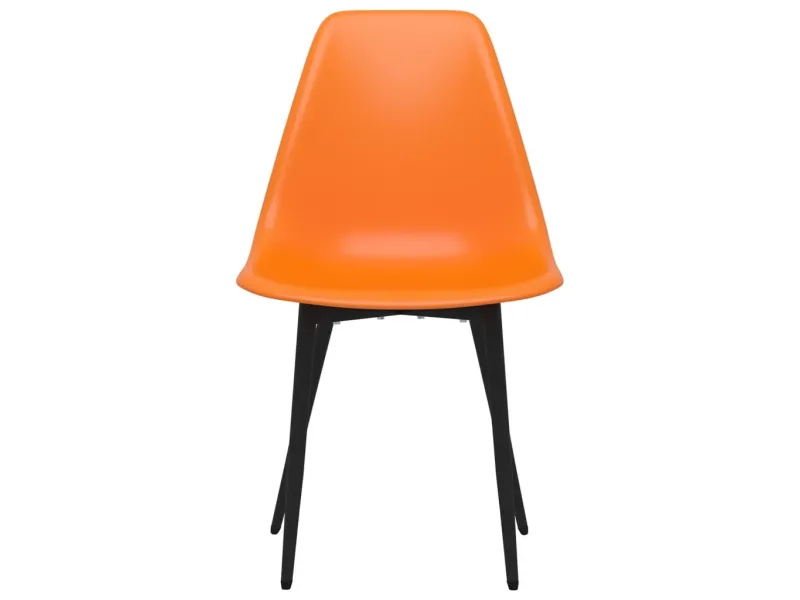 Chaises à manger lot de 2 orange PP