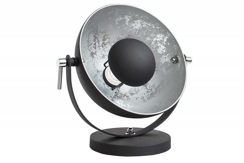 Lampe à poser en aluminium et acier inoxydable coloris argent