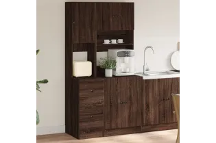Armoire de cuisine chêne marron 95x50x180 cm bois d’ingénierie