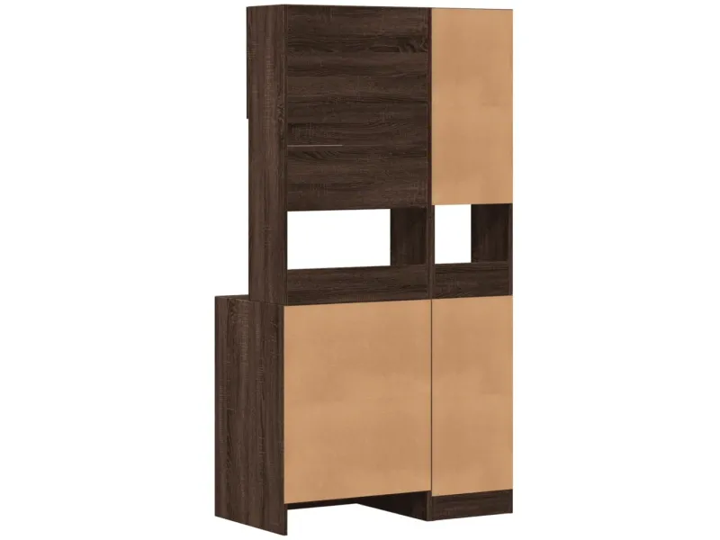 Armoire de cuisine chêne marron 95x50x180 cm bois d’ingénierie