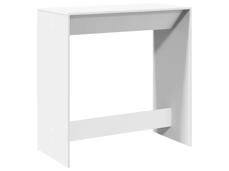 Table de bar blanc 102x50x103,5 cm bois d'ingénierie
