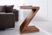 Table d'appoint design Z en bois massif
