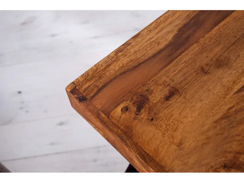 Table d'appoint design Z en bois massif