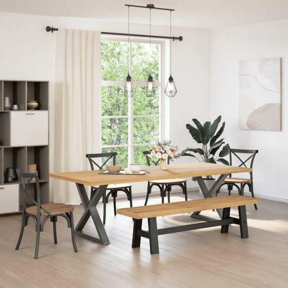 Banc à manger NOAIN pieds en forme de A 180x40x45 cm massif pin