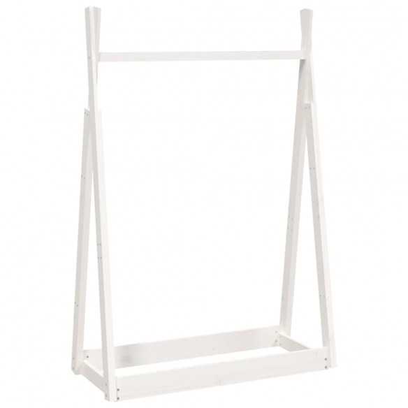 Porte-vêtements Blanc 100x45x150 cm Bois de pin massif Porte-vêtements Blanc 100x45x150 cm Bois de pin massif