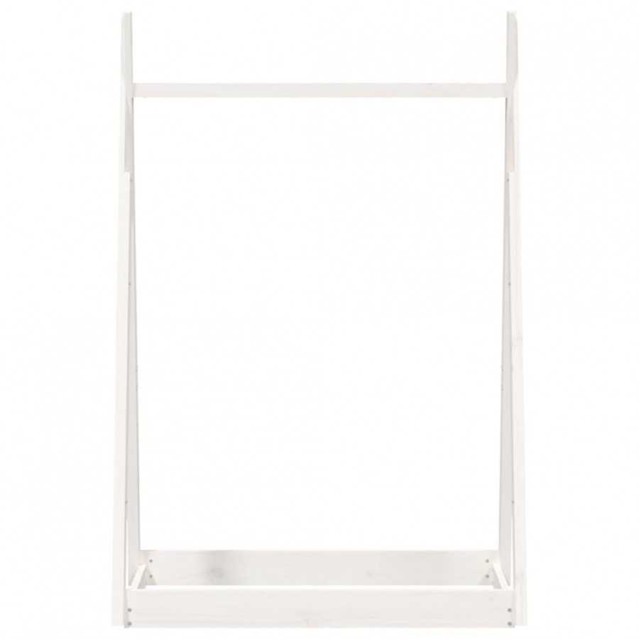 Porte-vêtements Blanc 100x45x150 cm Bois de pin massif