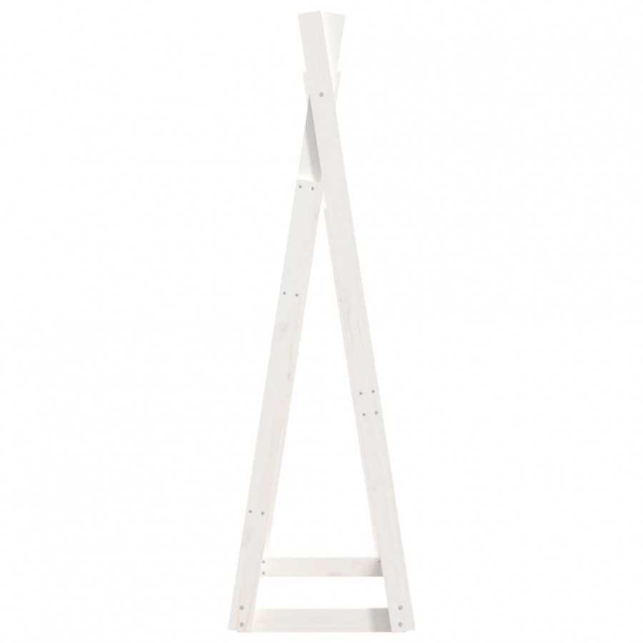 Porte-vêtements Blanc 100x45x150 cm Bois de pin massif