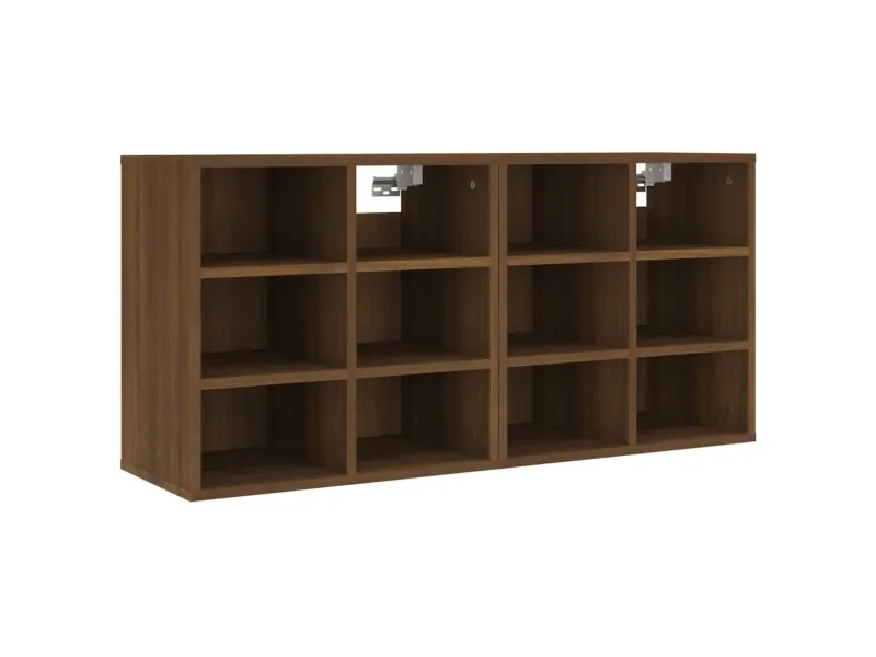 Armoires à chaussures 2 pcs Chêne marron 52,5x30x50 cm