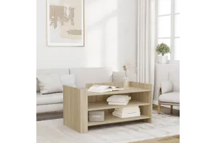 Table basse chêne sonoma 100x50x50 cm bois d'ingénierie