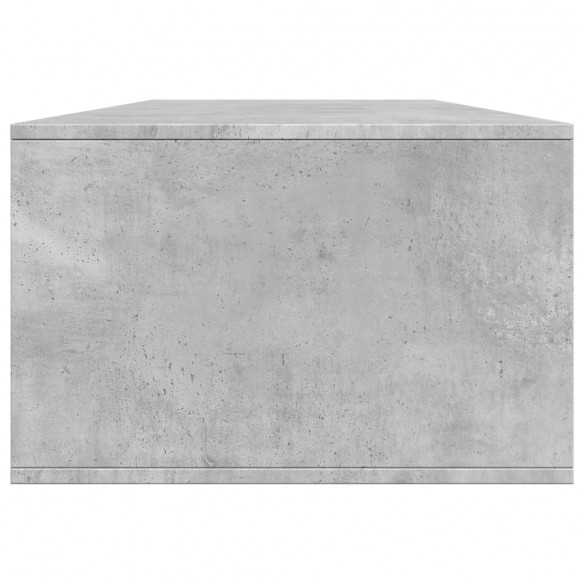 Table basse gris béton 102x55x35 cm bois d'ingénierie