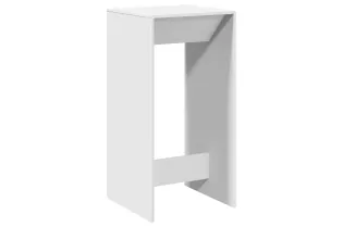Table de bar blanc 51x50x103,5 cm bois d'ingénierie 2