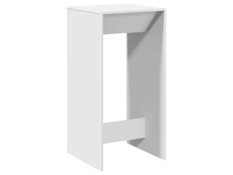 Table de bar blanc 51x50x103,5 cm bois d'ingénierie