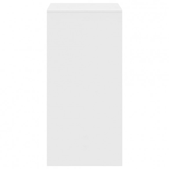 Table de bar blanc 51x50x103,5 cm bois d'ingénierie