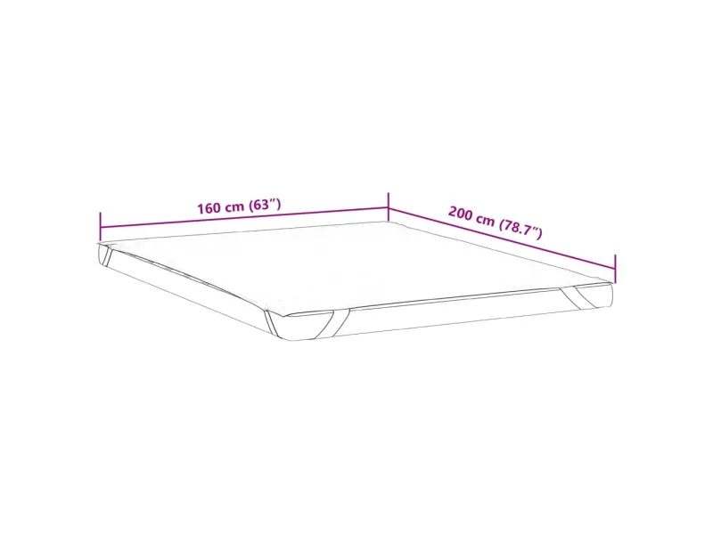 Protège-matelas blanc 160x200 cm imperméable