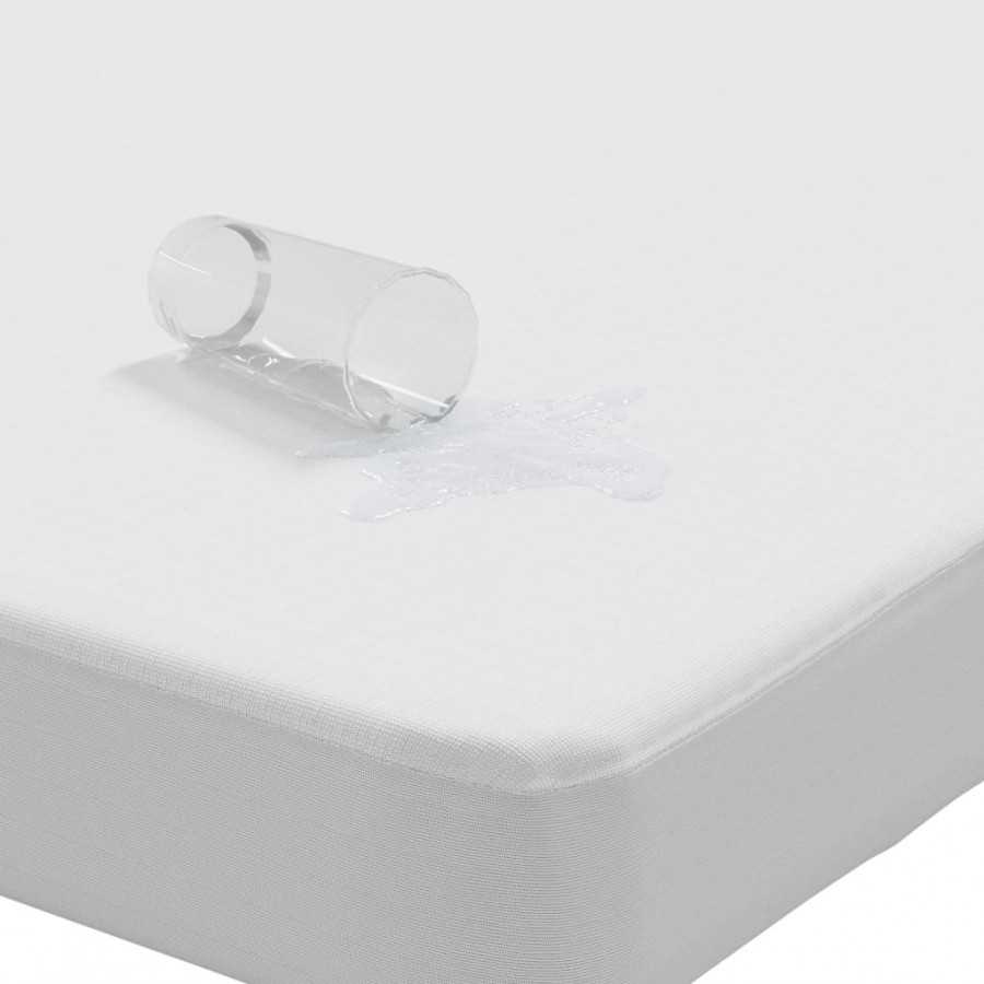 Protège-matelas blanc 90x200 cm imperméable