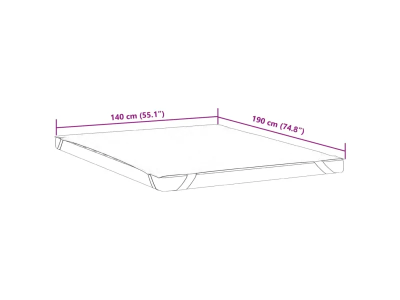 Protège-matelas blanc 140x190 cm imperméable