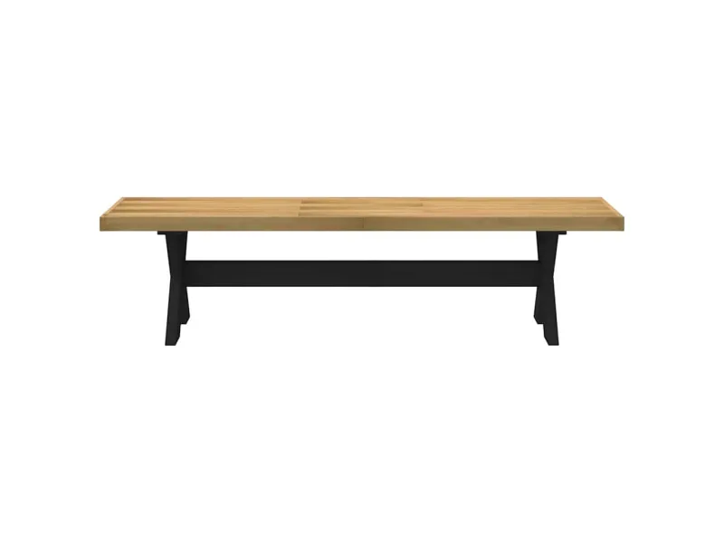 Banc à manger NOAIN pieds en forme de X 180x40x45 cm massif pin