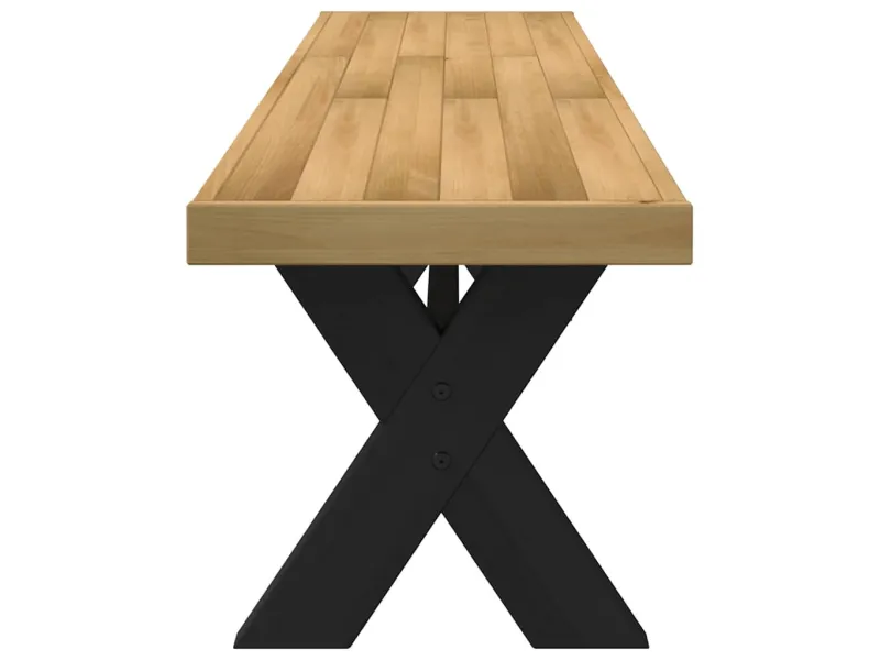 Banc à manger NOAIN pieds en forme de X 180x40x45 cm massif pin