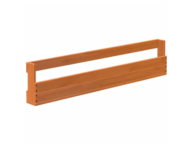 Étagères à chaussures murales 2 pcs cire marron 110x8,5x23,5 cm