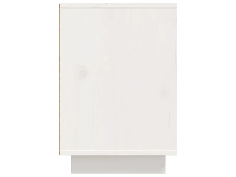 Table de chevet Blanc 50x34x50 cm Bois de pin massif