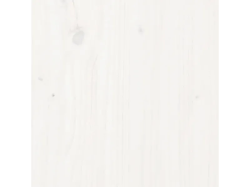 Table de chevet Blanc 50x34x50 cm Bois de pin massif