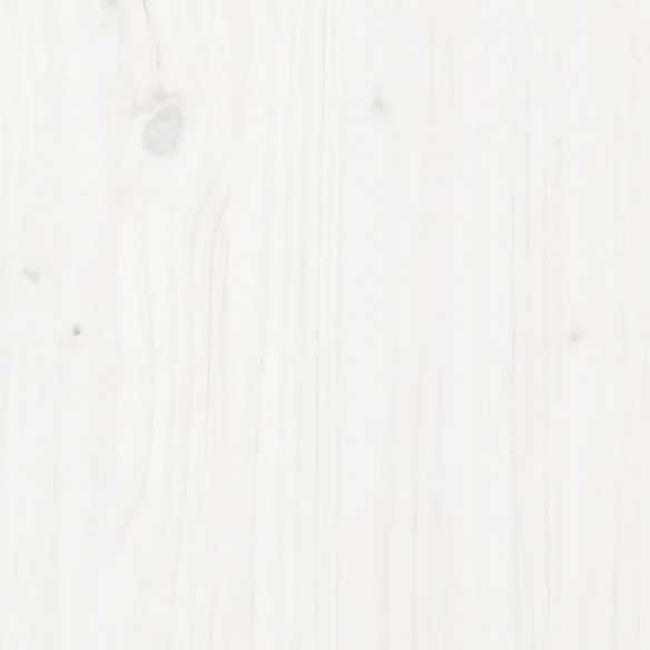 Table de chevet Blanc 50x34x50 cm Bois de pin massif