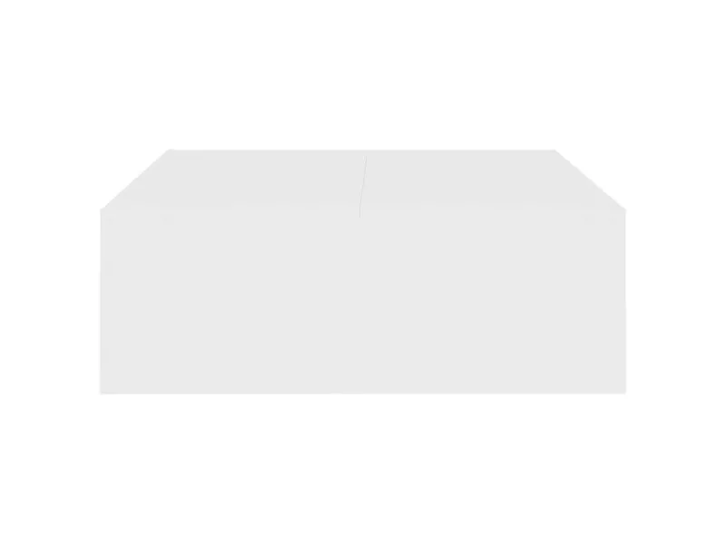 Table basse blanc 100x100x35 cm bois d'ingénierie