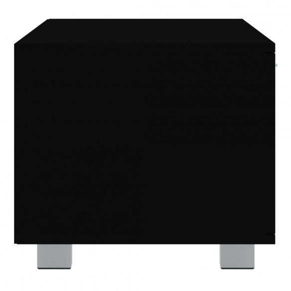 Meuble TV Noir 140x40,5x35 cm Bois d'ingénierie