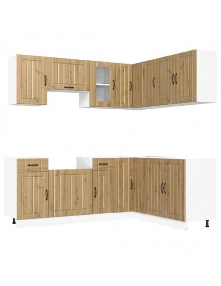 Ensemble d'armoires de cuisine 11 pcs Kalmar bois d'ingénierie