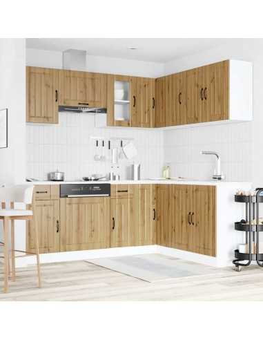 Ensemble d'armoires de cuisine 11 pcs Kalmar bois d'ingénierie