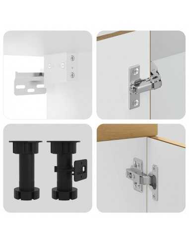 Ensemble d'armoires de cuisine 11 pcs Kalmar bois d'ingénierie