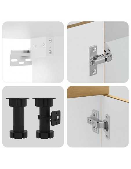 Ensemble d'armoires de cuisine 11 pcs Kalmar bois d'ingénierie