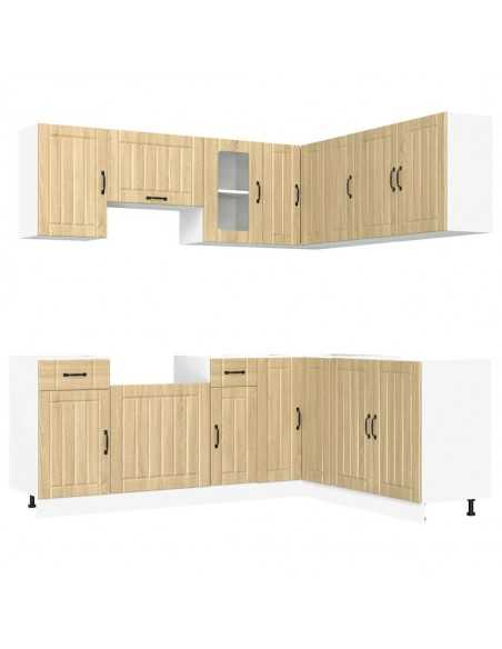 Ensemble d'armoires de cuisine 11 pcs Kalmar bois d'ingénierie