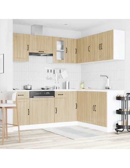 Ensemble d'armoires de cuisine 11 pcs Kalmar bois d'ingénierie
