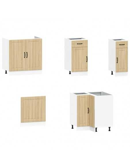 Ensemble d'armoires de cuisine 11 pcs Kalmar bois d'ingénierie